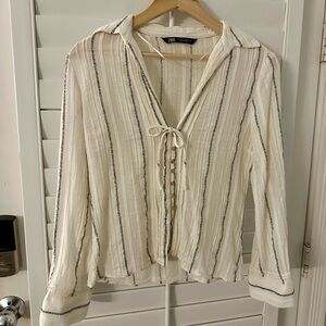 Zara Women's Striped Blouse